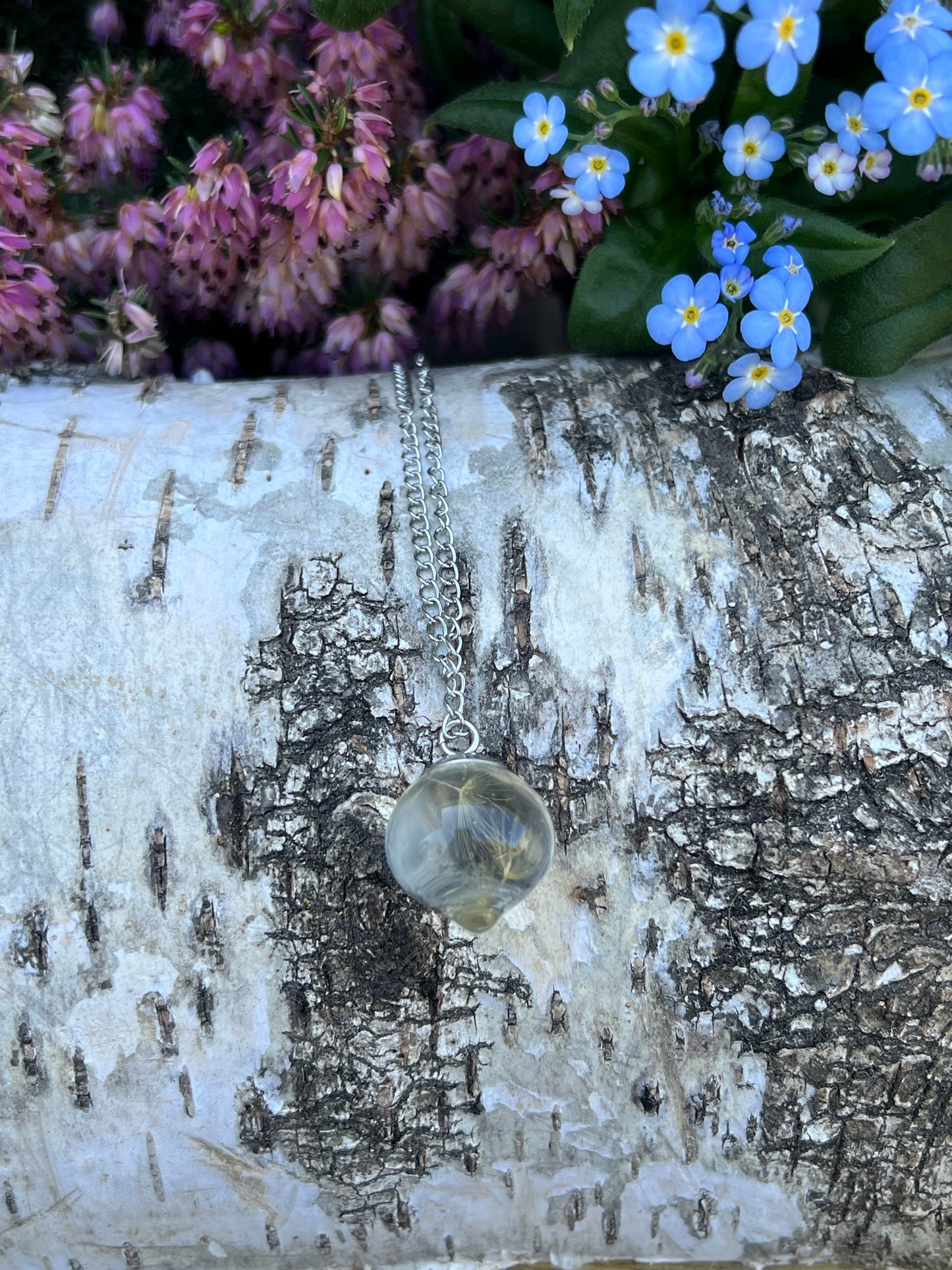 Pusteblumen Tropfen Halskette