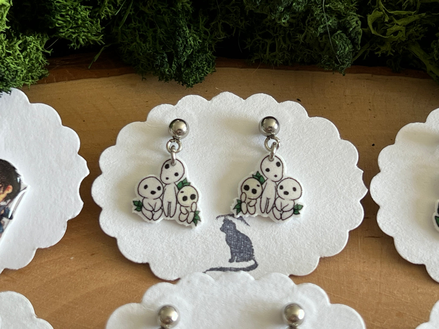 Prinzessin Mononoke Charakter Ohrstecker hängend