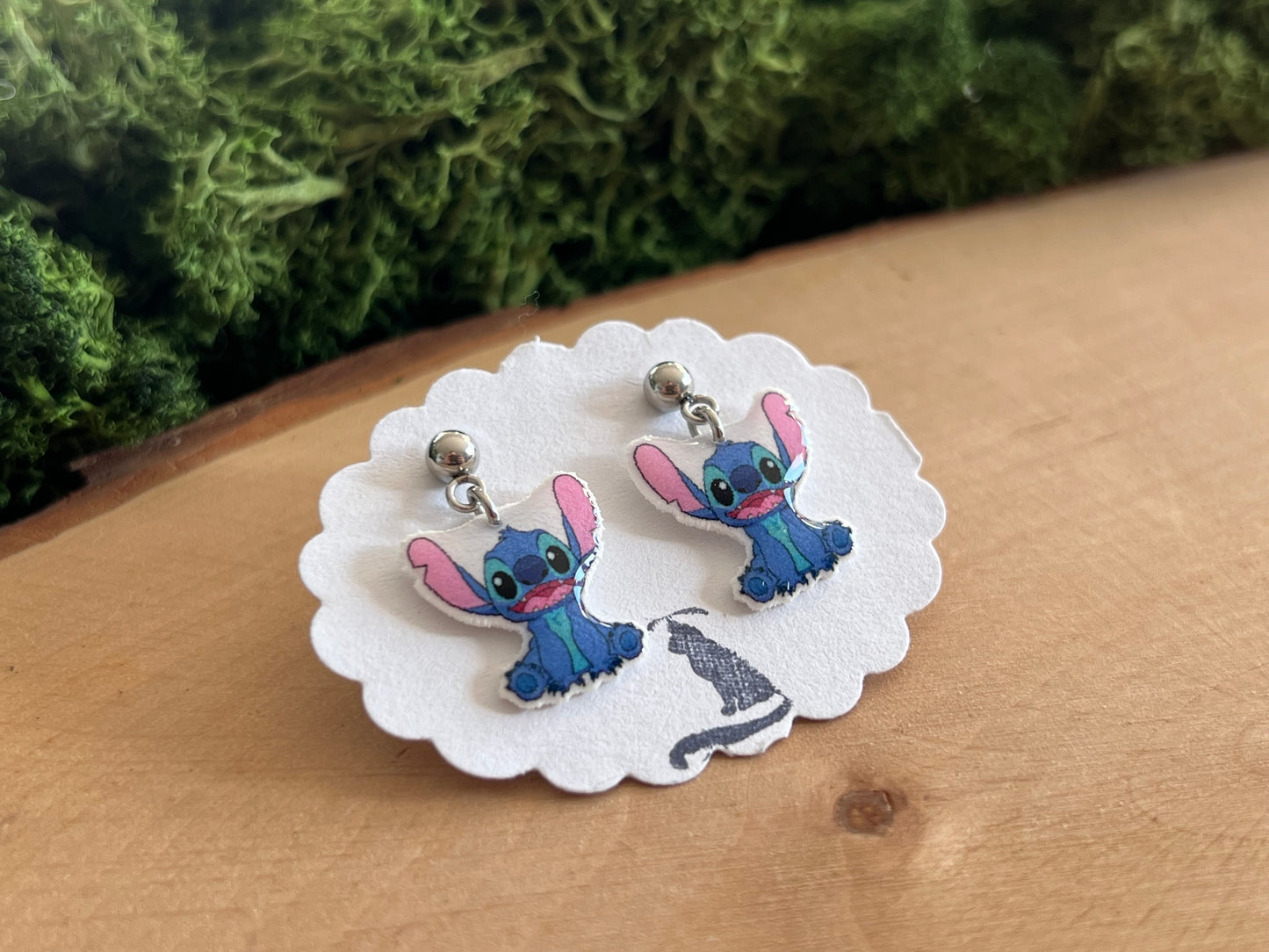 Stitch Ohrstecker hängend