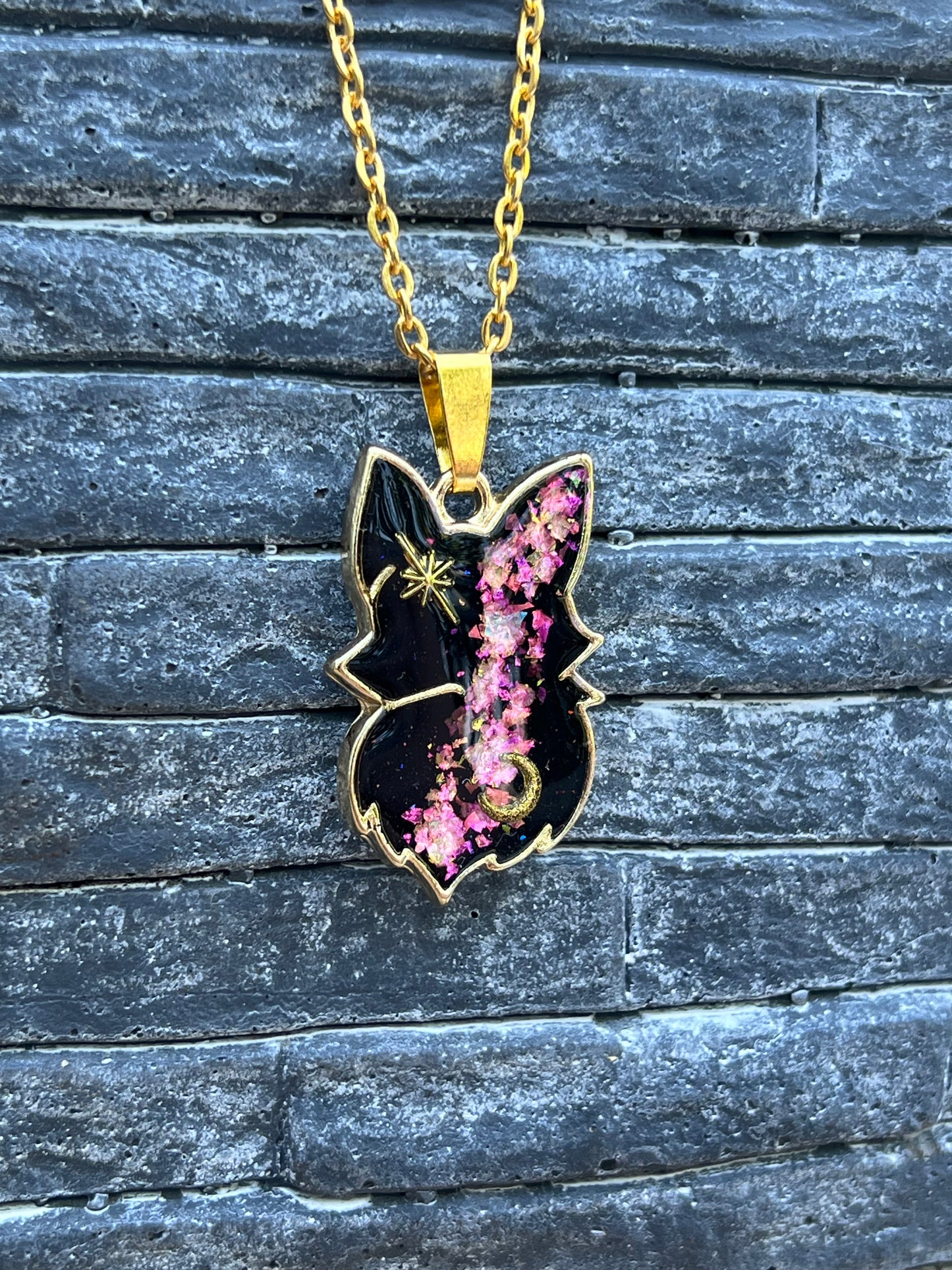 Fuchskopf Halskette Gold