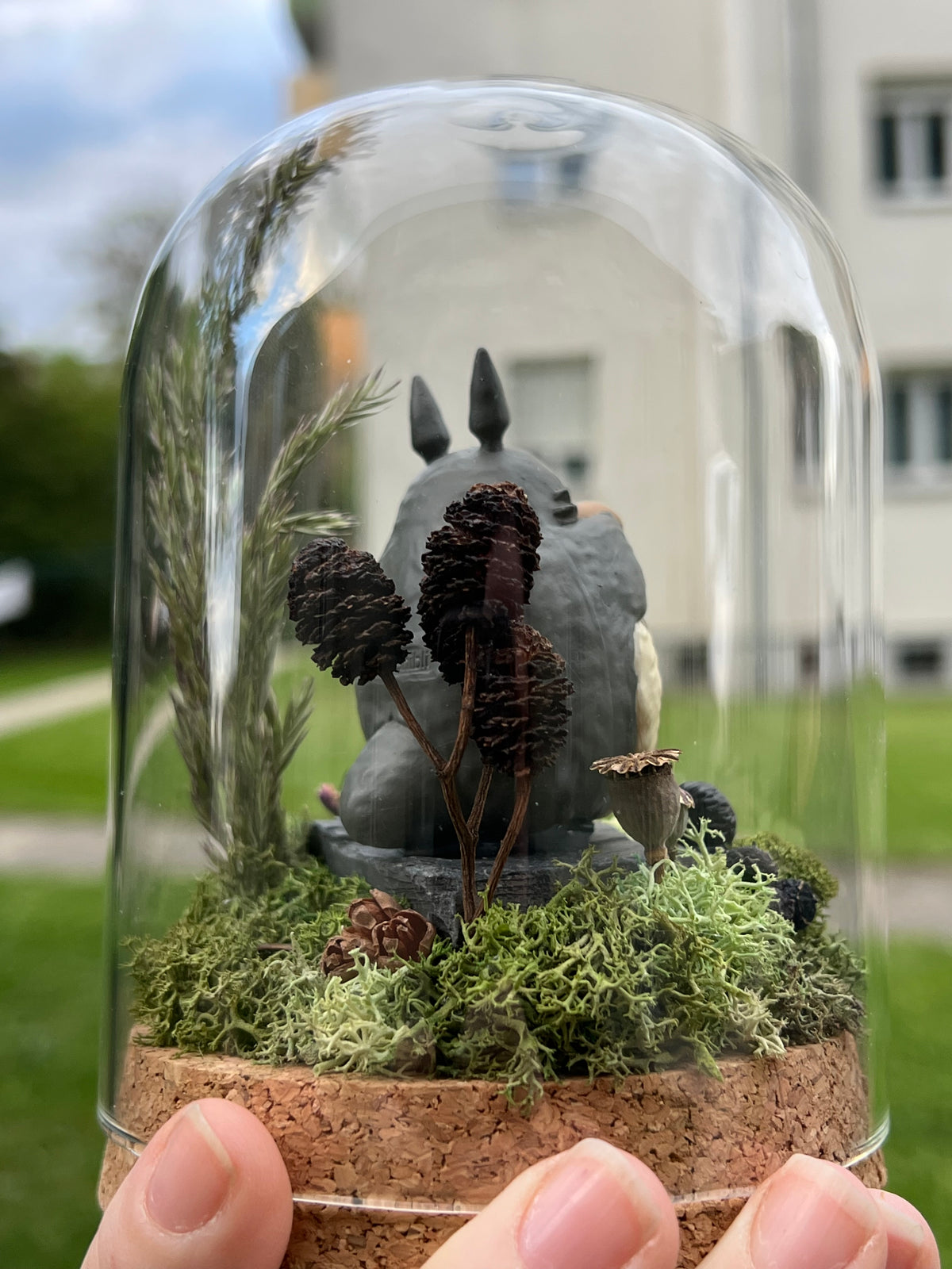 Totoro Miniaturwelt mit Rußmännchen