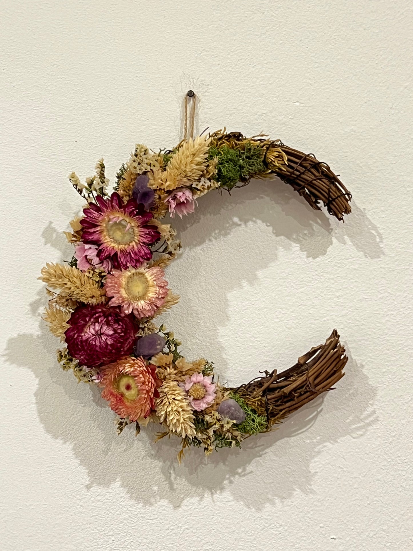 Mondkranz mit Blumen