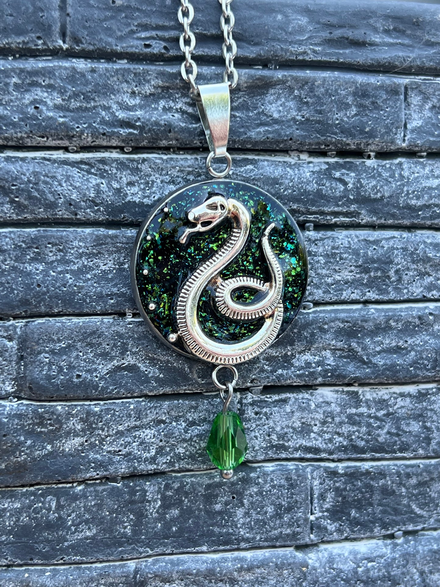 Slytherin Halskette Silber