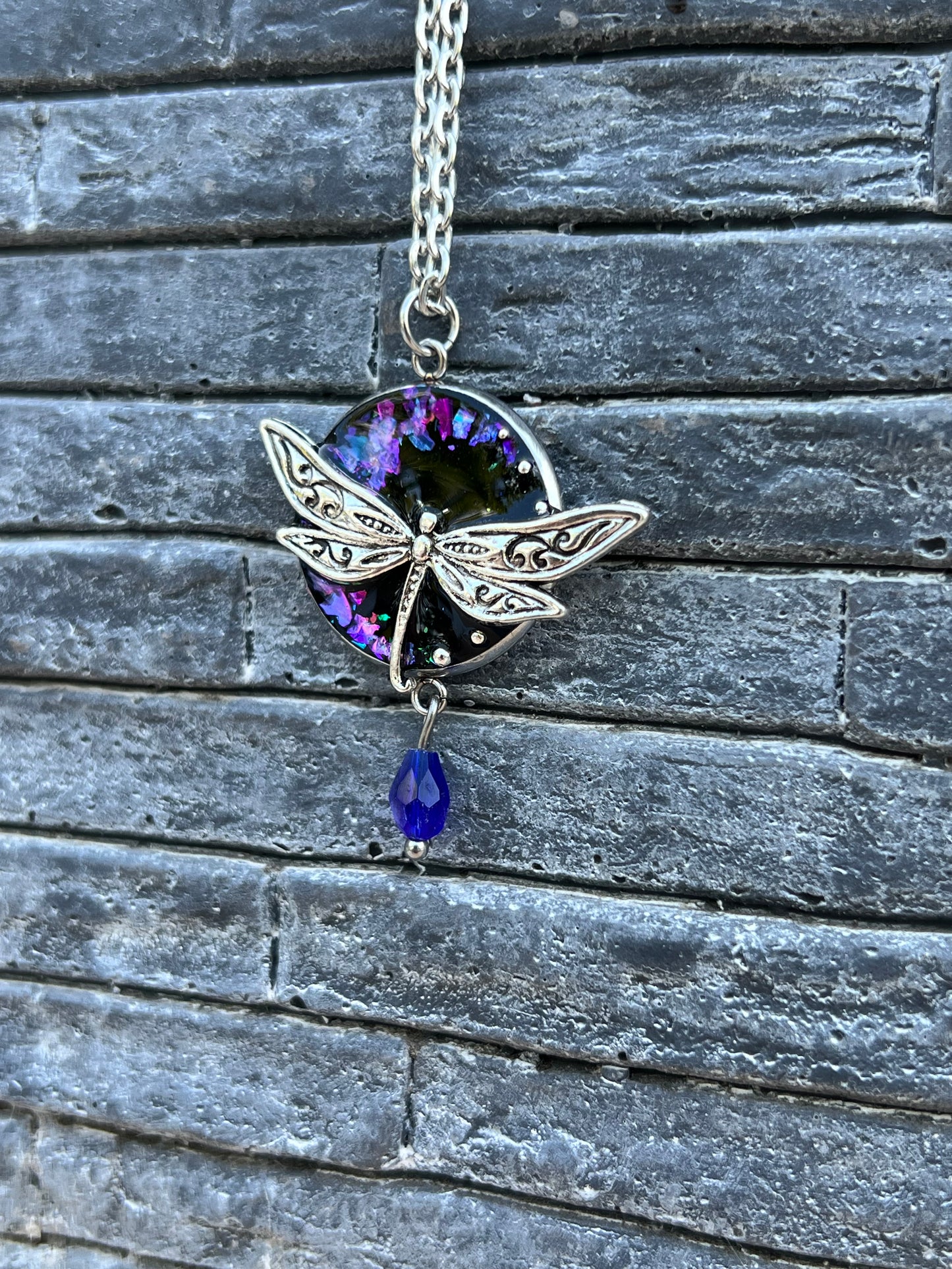 Libellen Kette Silber