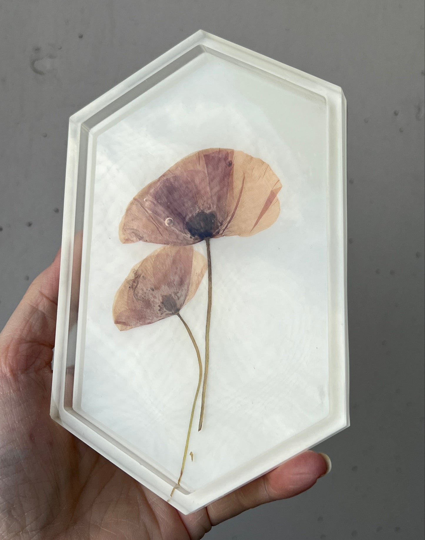 Schmuckschale mit Mohnblumen