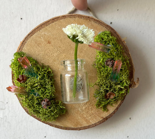 Naturwandbild mit Minivase