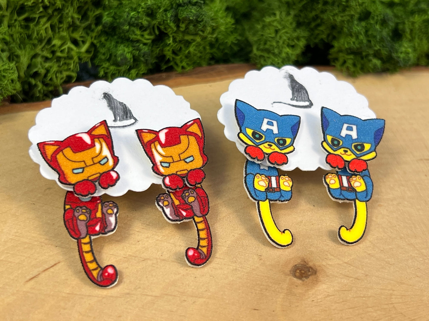 Ironman, Captain America Katzen Doppelstecker