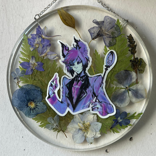 Wandbild mit Alastor Artwork & Blumen