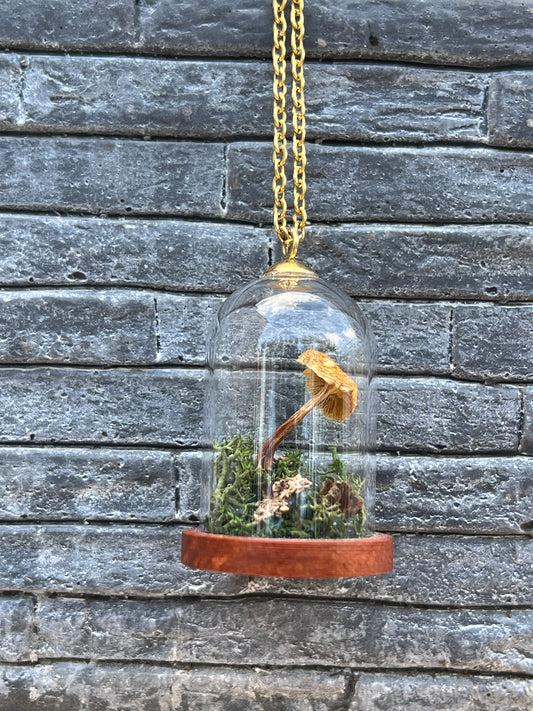 Miniatur Pilzwelt Halskette