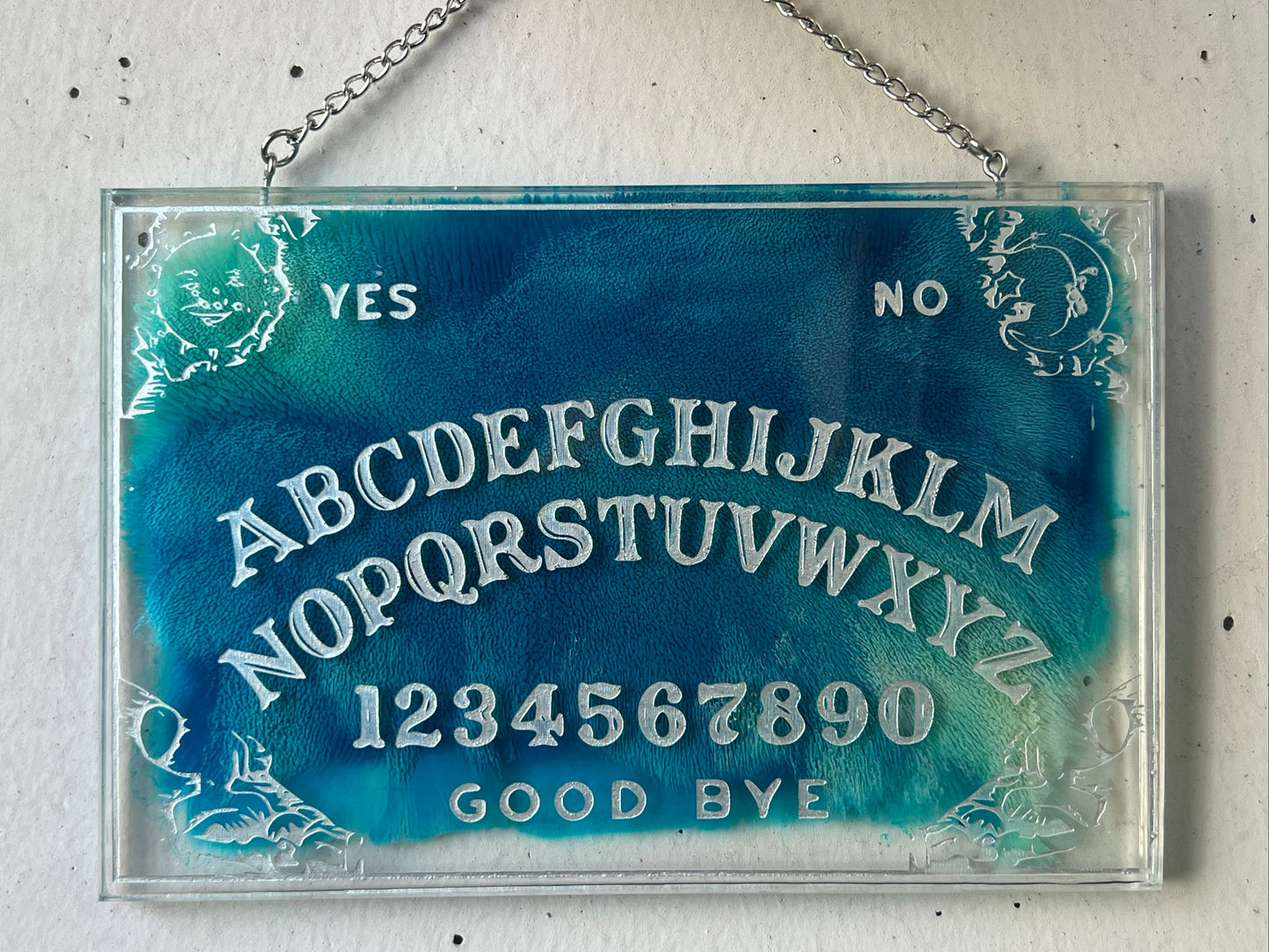 Quija Board Wandbild blau/türkis