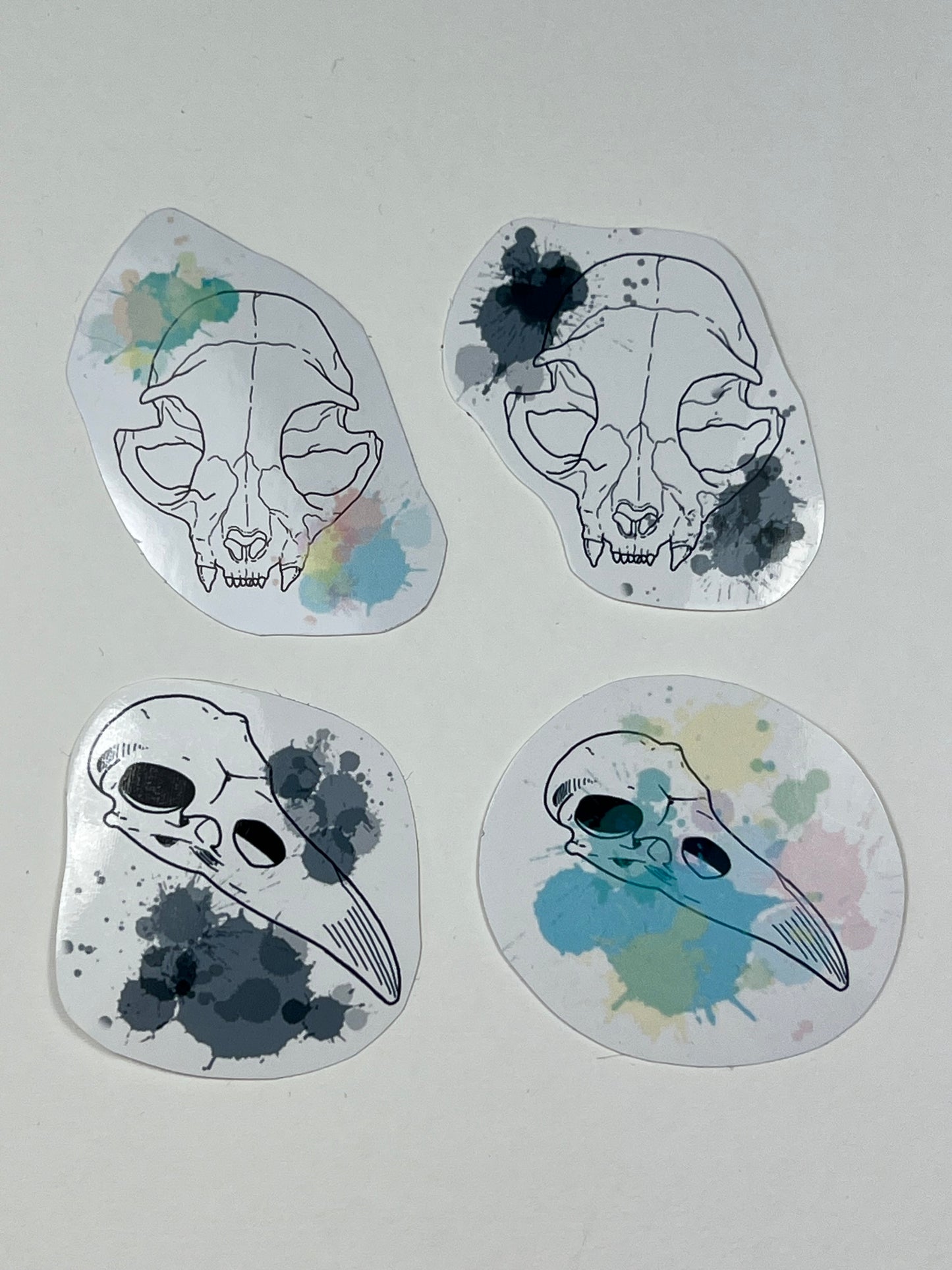 Schädel Watercolor Sticker
