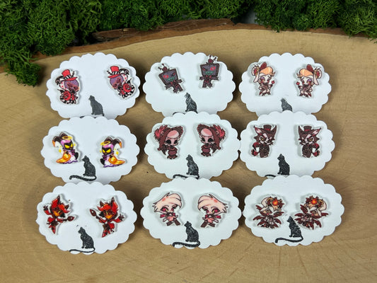 Hazbin Hotel Chibis Ohrstecker