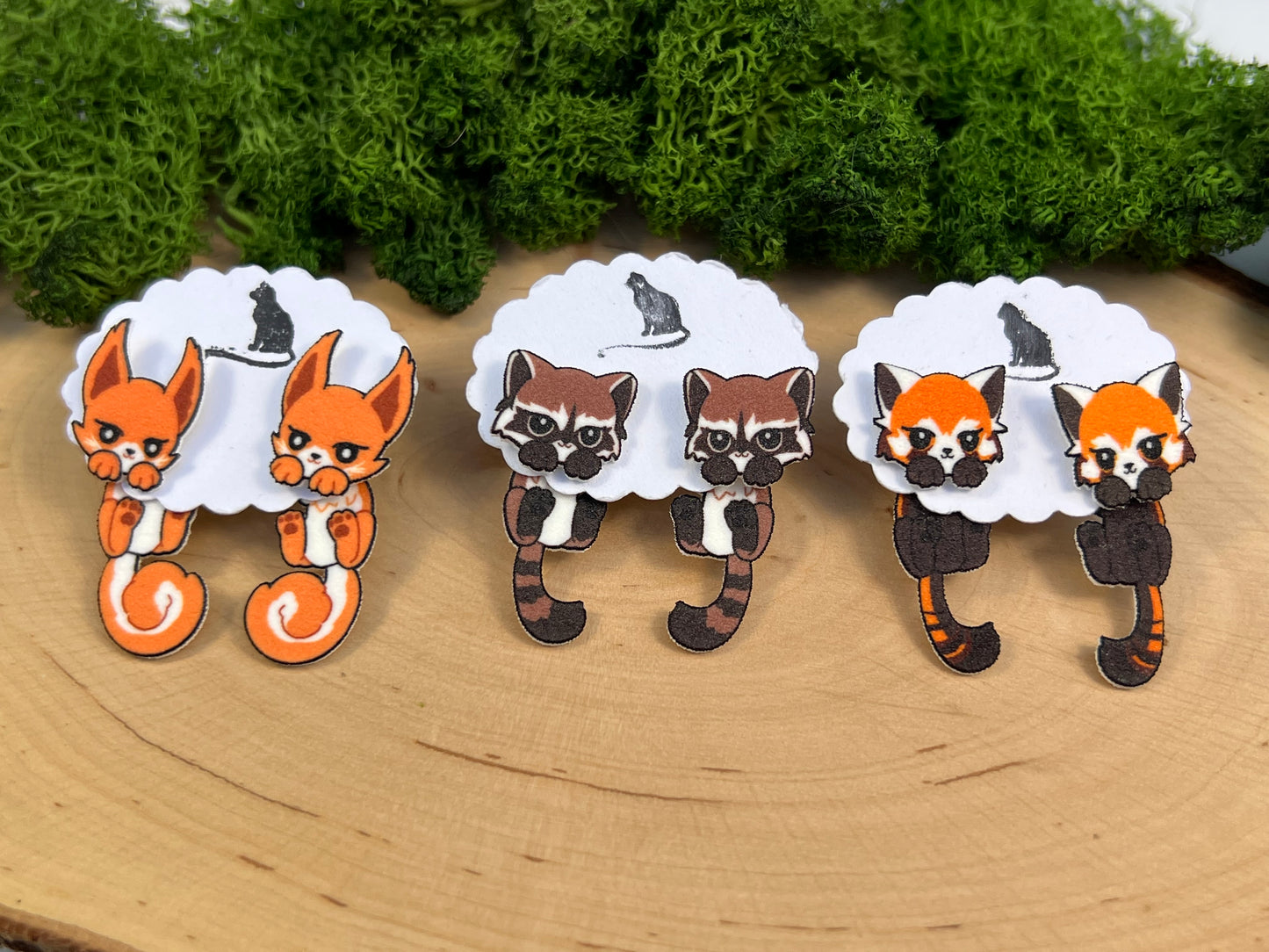 Eichhörnchen, Waschbär, Roter Panda Doppelstecker