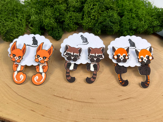 Eichhörnchen, Waschbär, Roter Panda Doppelstecker