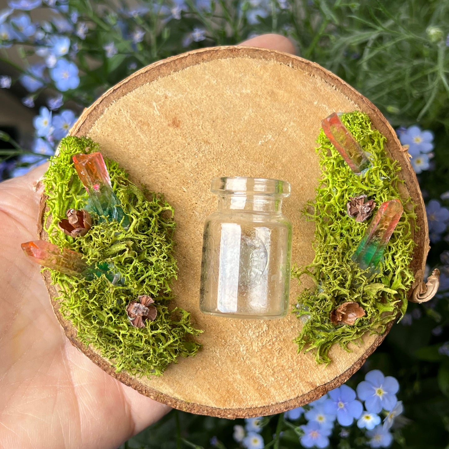 Naturwandbild mit Minivase