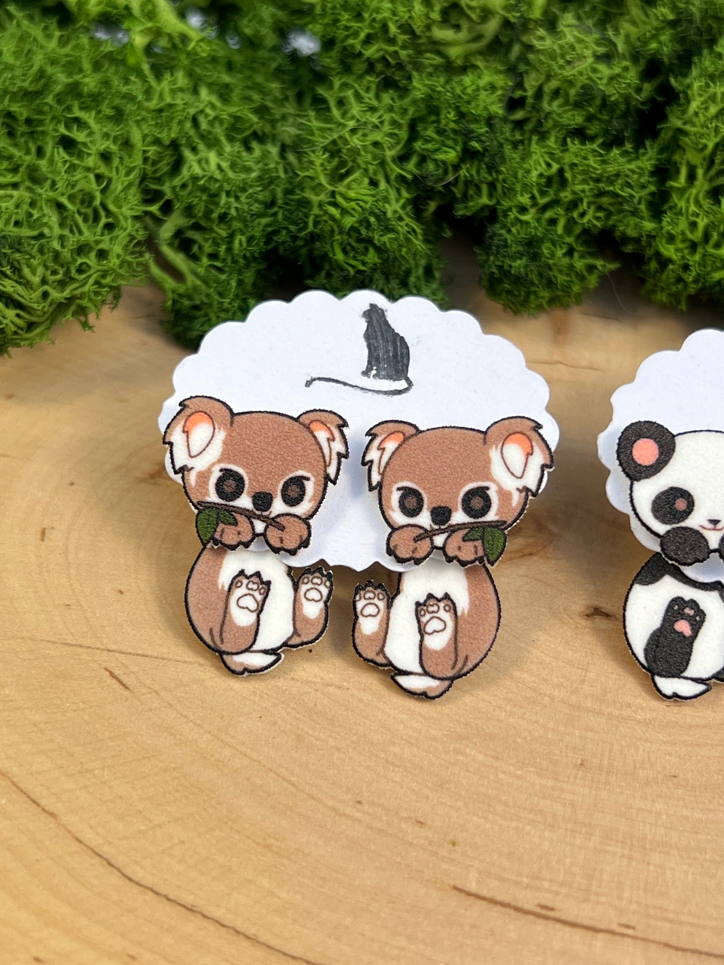 Koala und Panda Bär Doppelstecker