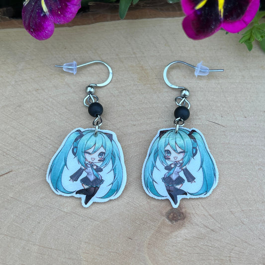 Miku Hatsune Charakter Ohrhänger