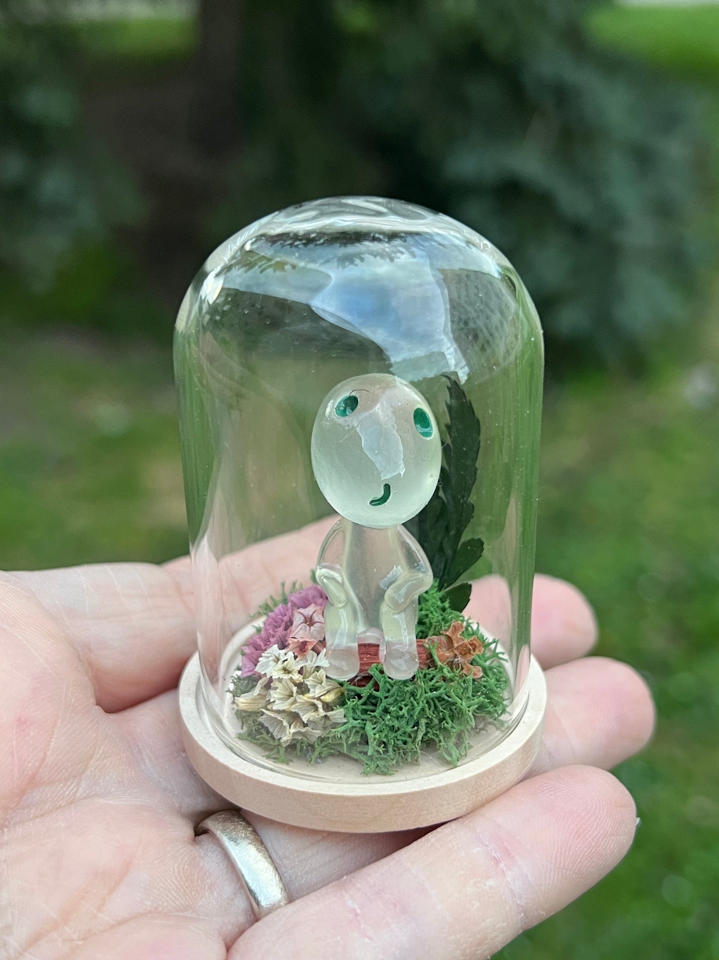 MiniMiniGlas mit Waldgeist