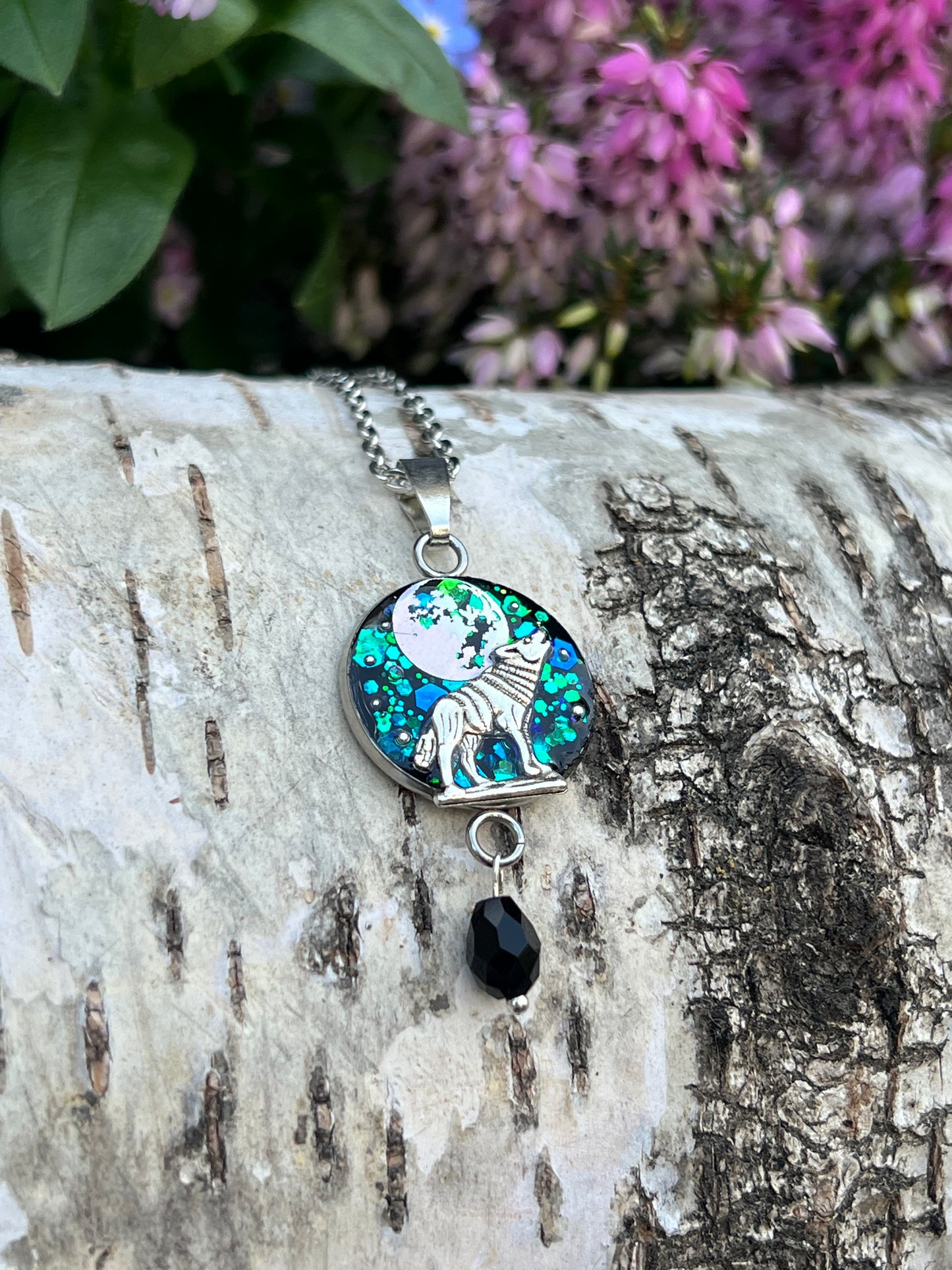 Wolf Halskette Silber