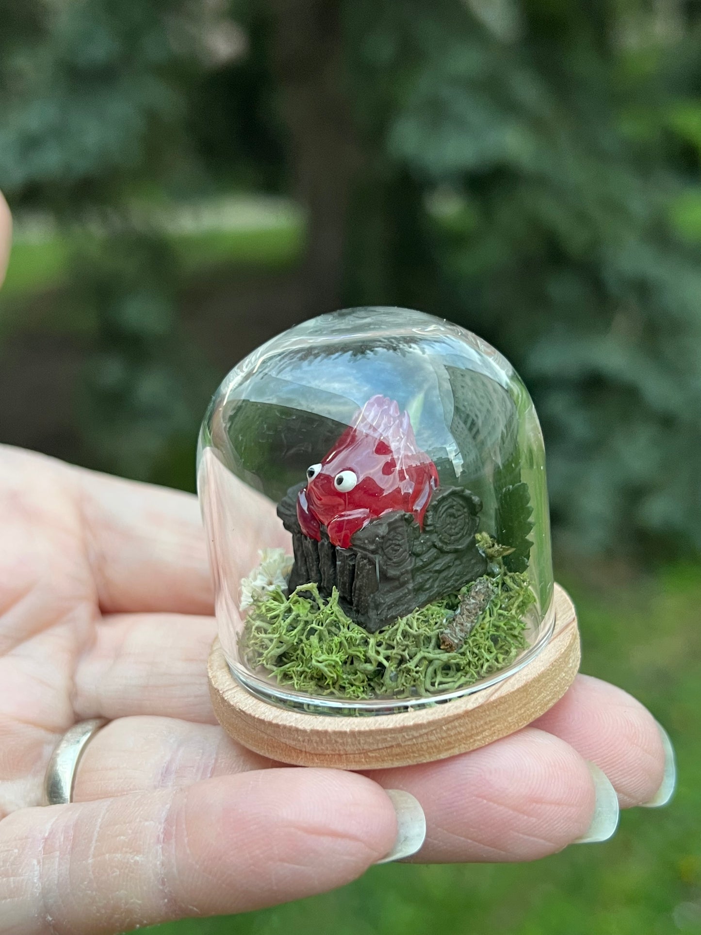 MiniMiniGlas mit Calcifer Figur