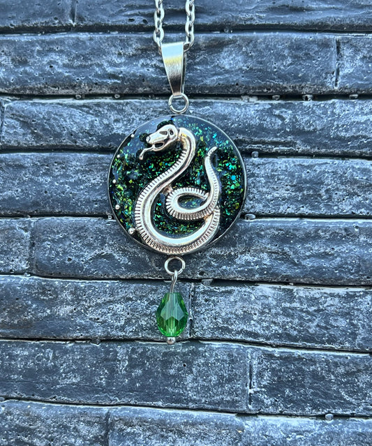 Slytherin Halskette Silber