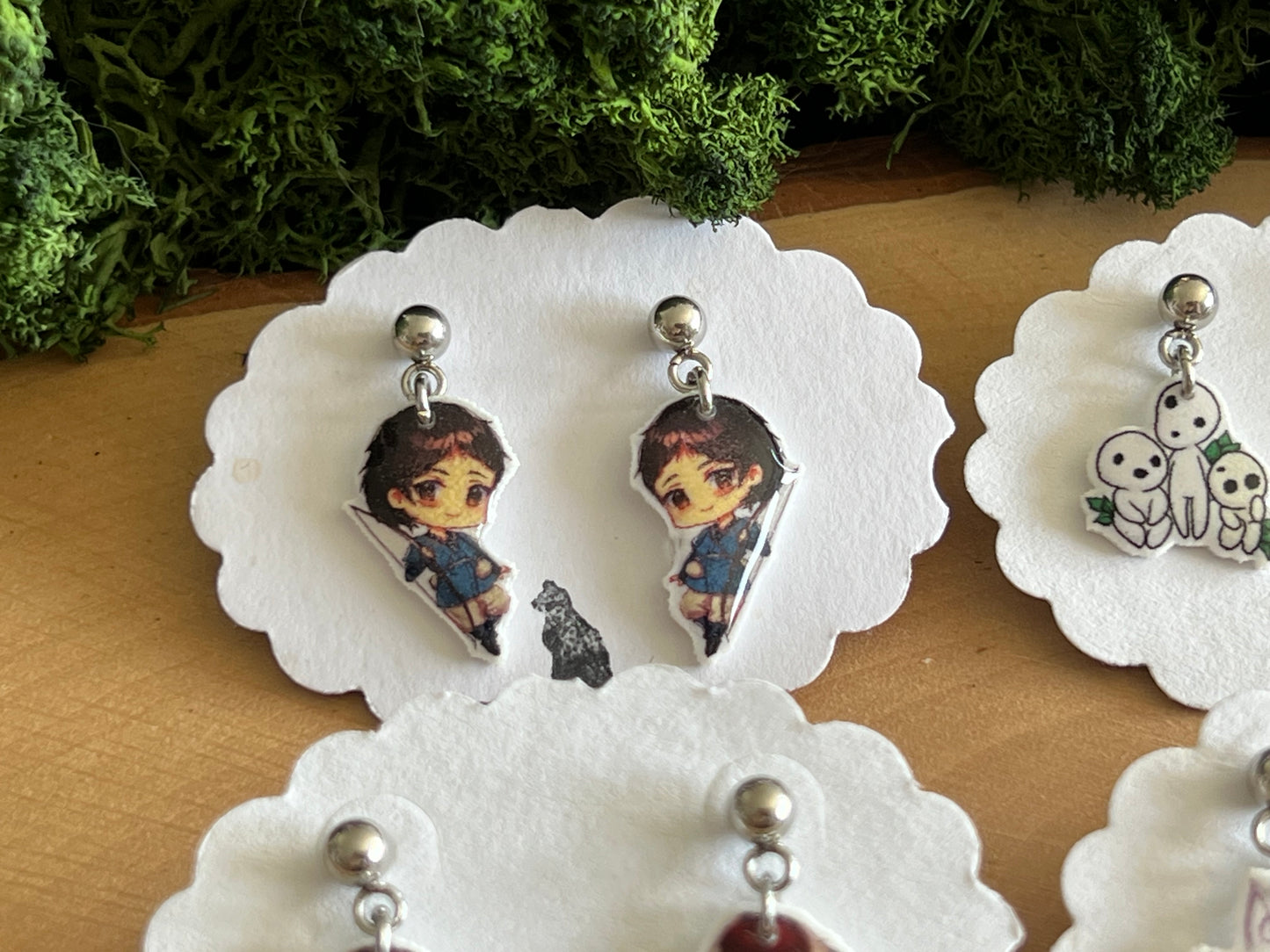 Prinzessin Mononoke Charakter Ohrstecker hängend