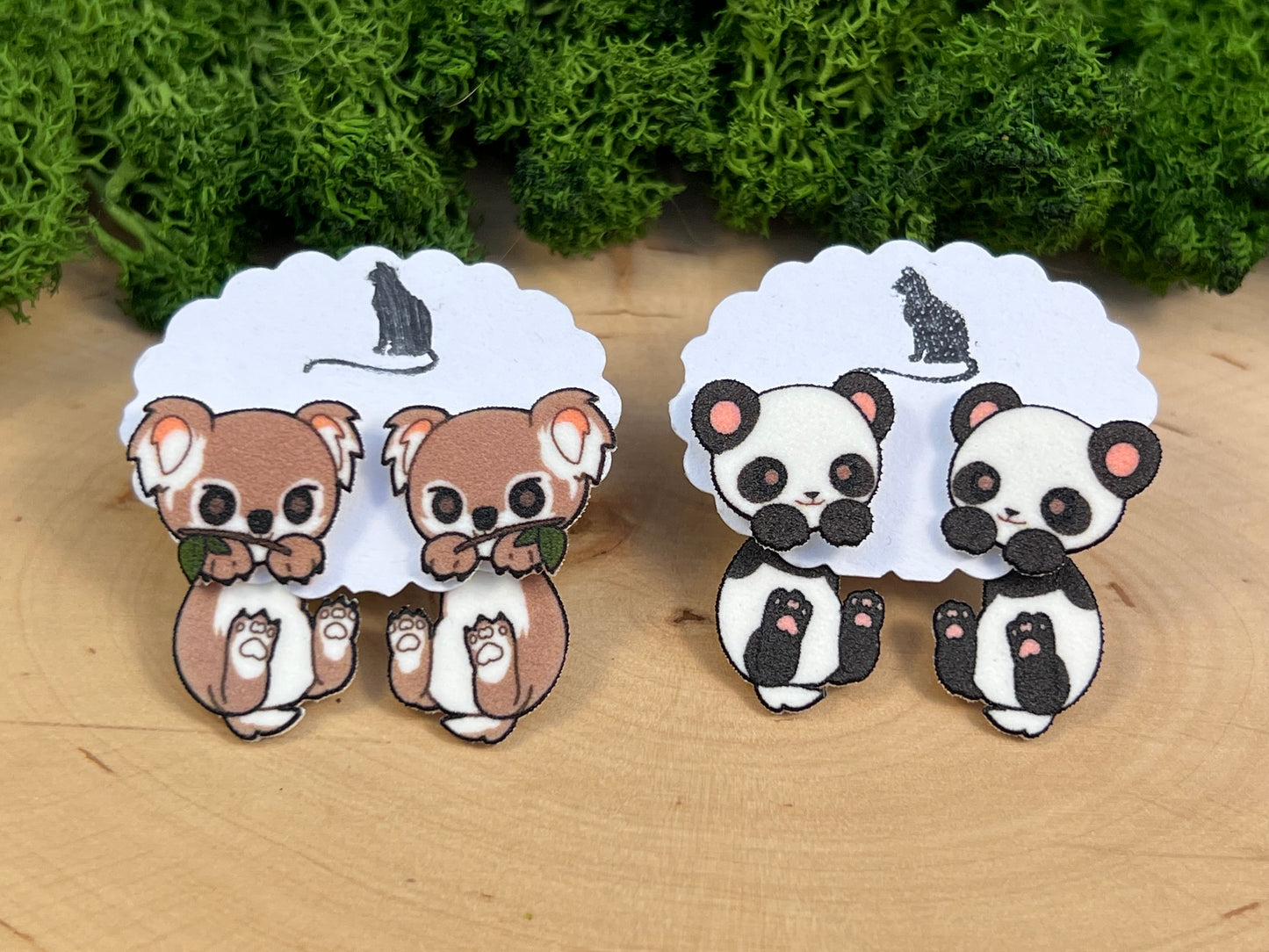 Koala und Panda Bär Doppelstecker