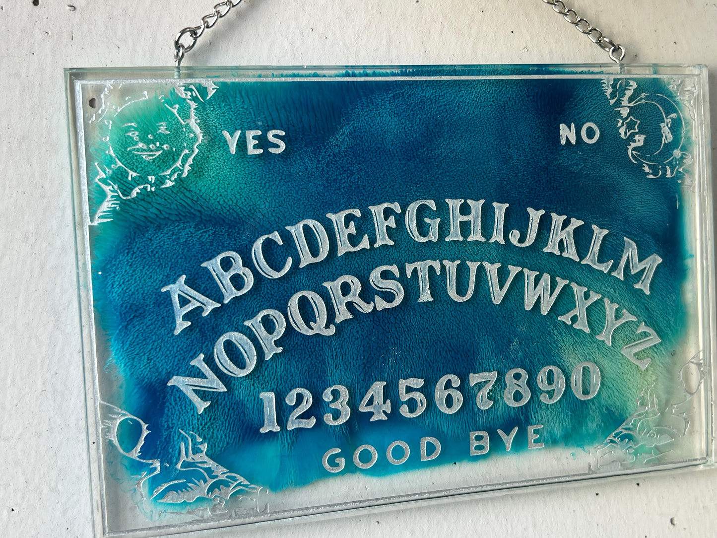 Quija Board Wandbild blau/türkis