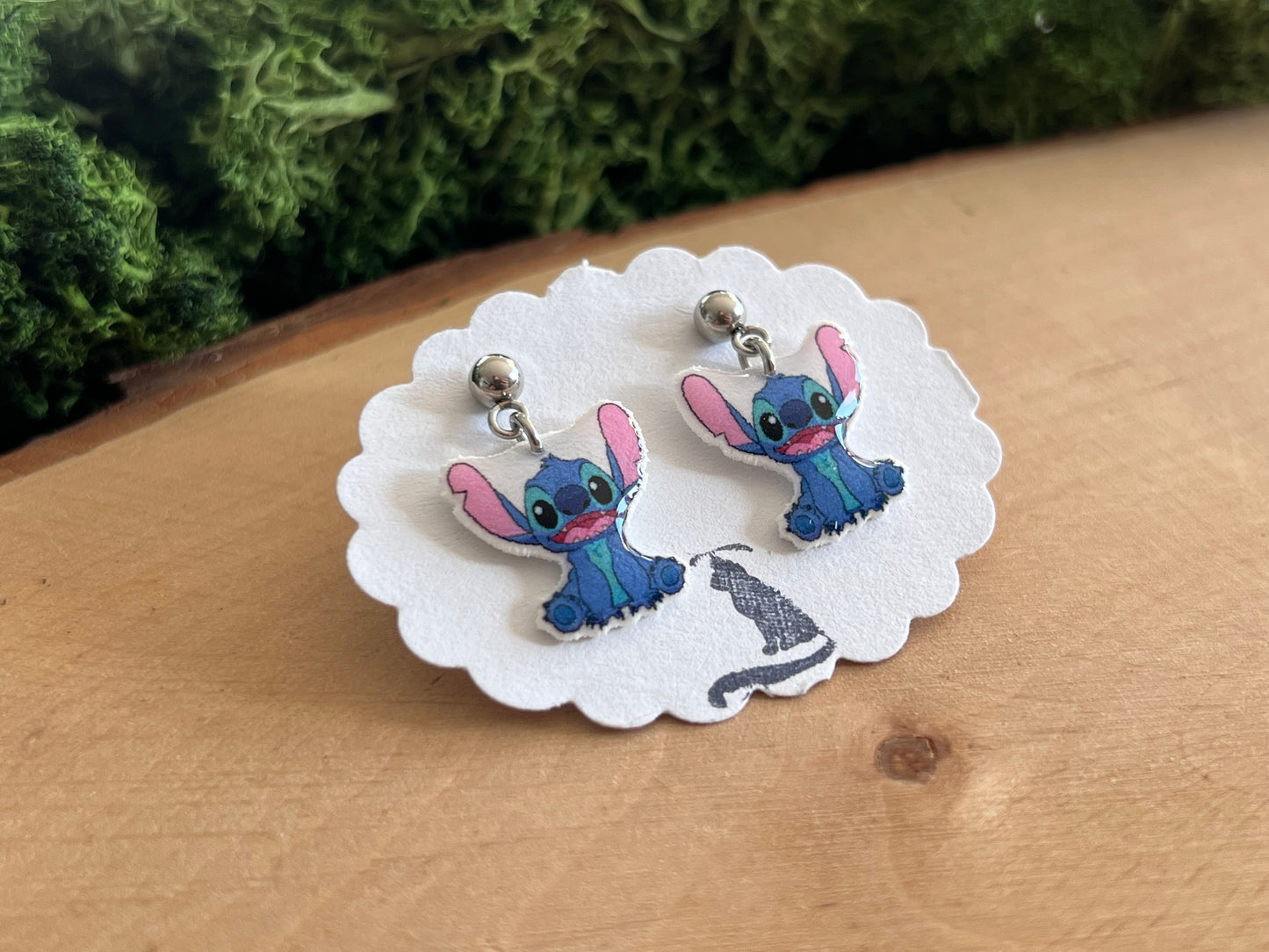Stitch Ohrstecker hängend