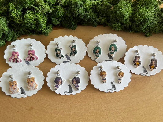 Sailor Krieger Charakter Ohrstecker hängend