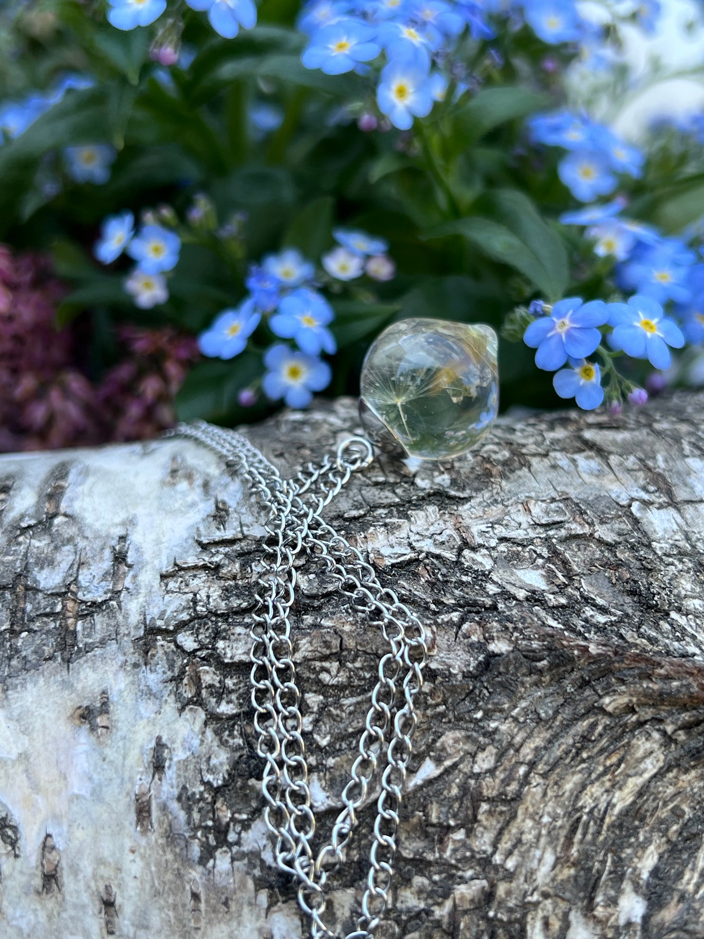 Pusteblumen Tropfen Halskette
