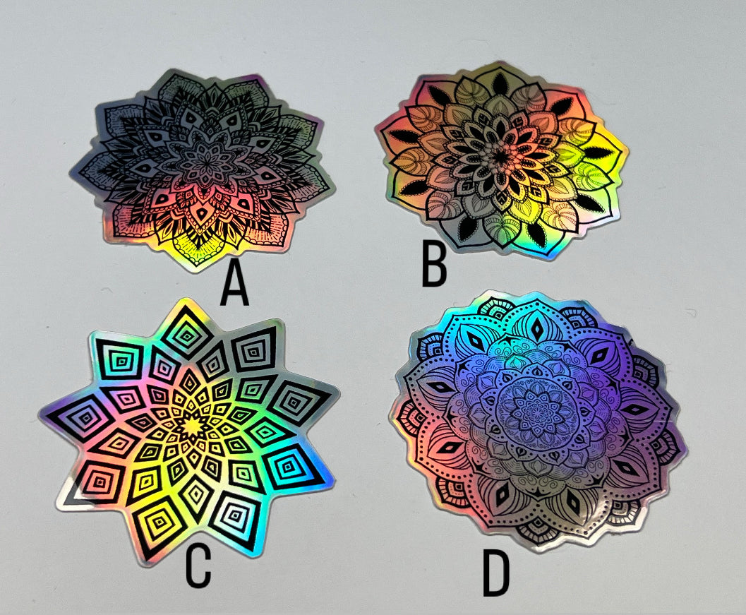 Mandala Sticker Holographisch