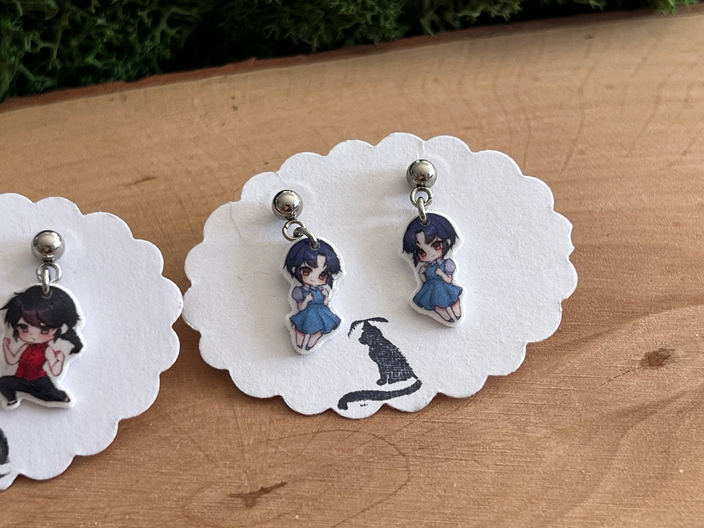 Ranma 1/2 Charakter Ohrstecker hängend