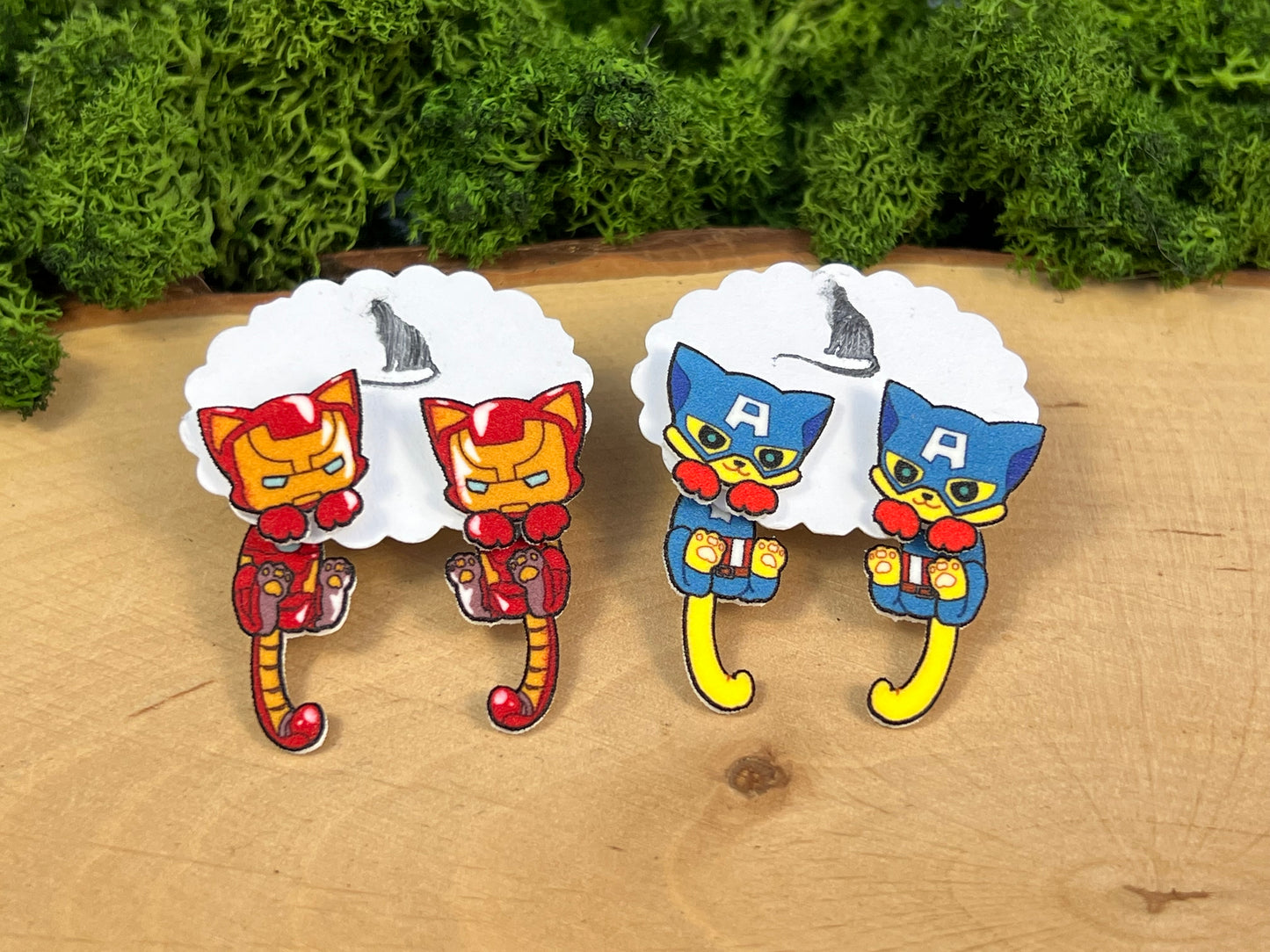 Ironman, Captain America Katzen Doppelstecker