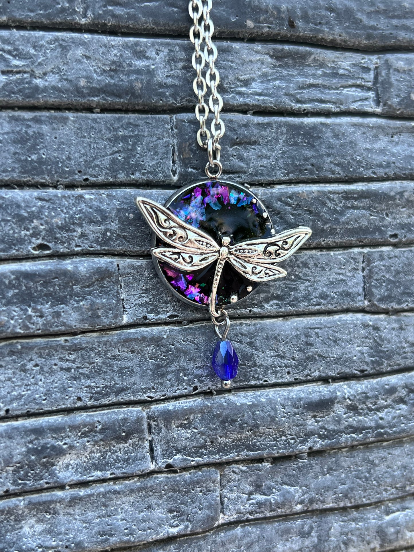 Libellen Kette Silber