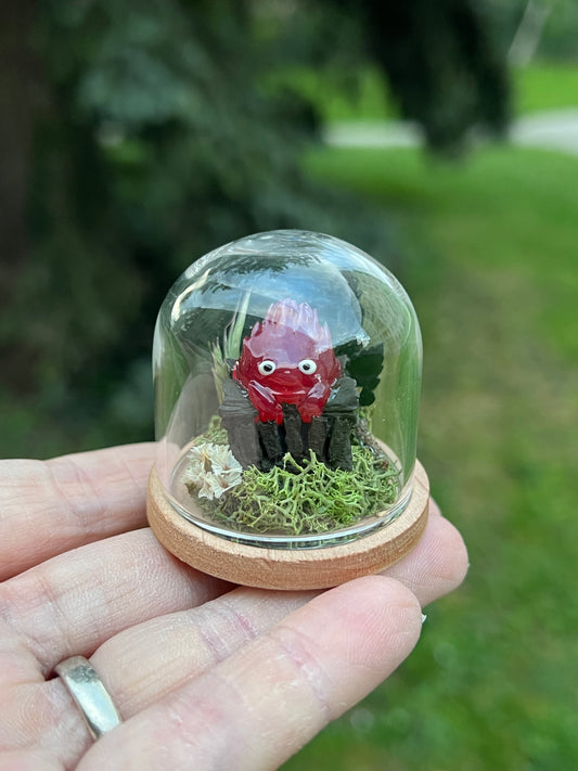 MiniMiniGlas mit Calcifer Figur