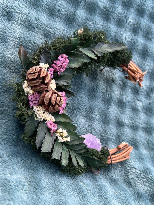 Kleiner Mondkranz mit Amethyst