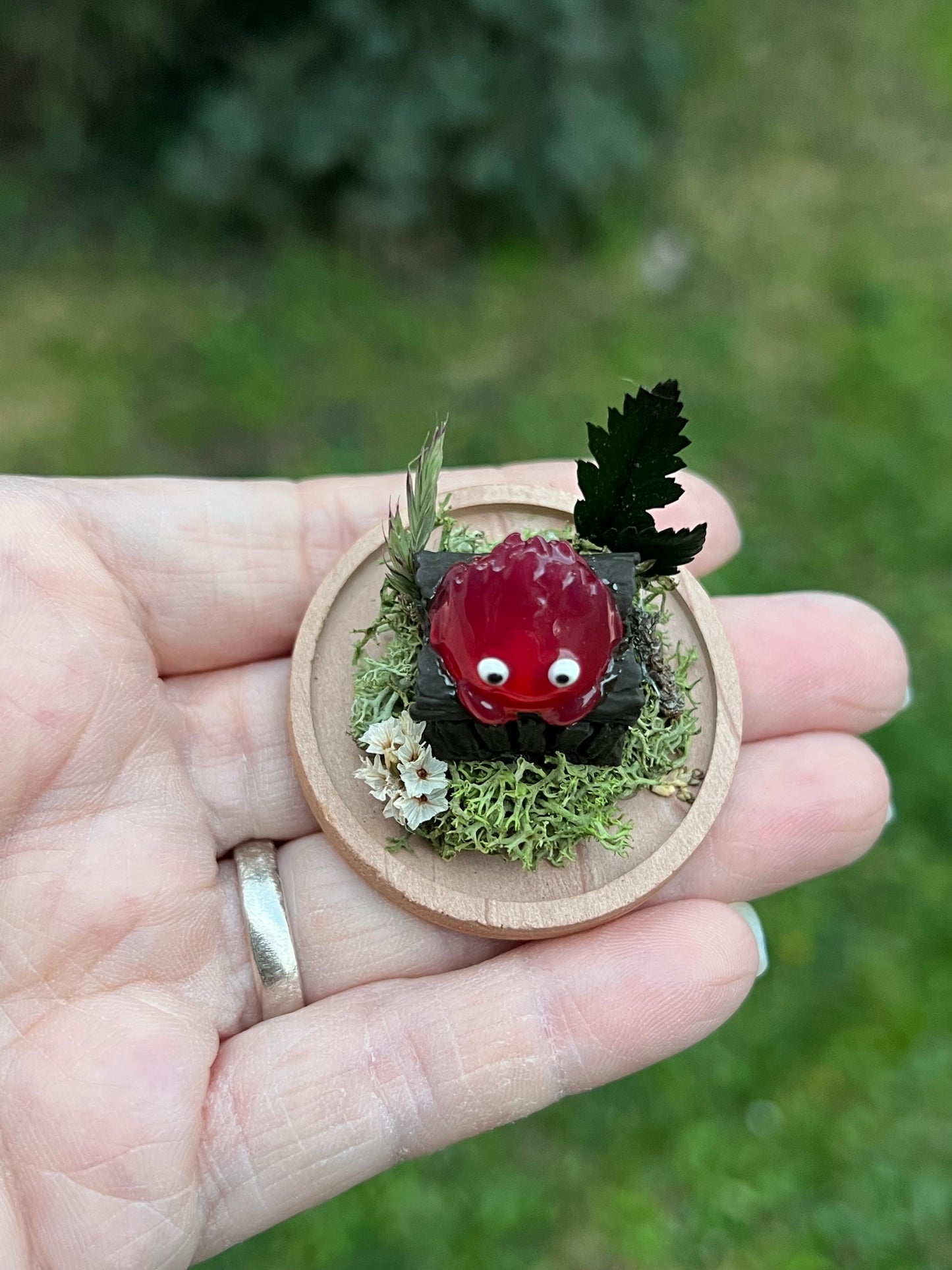 MiniMiniGlas mit Calcifer Figur